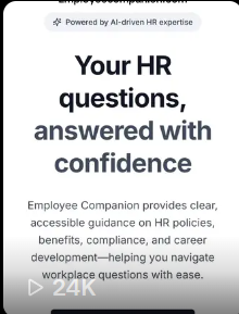 Employee Companion — your HR questions answered with confidence, powered by AI-driven HR expertise.